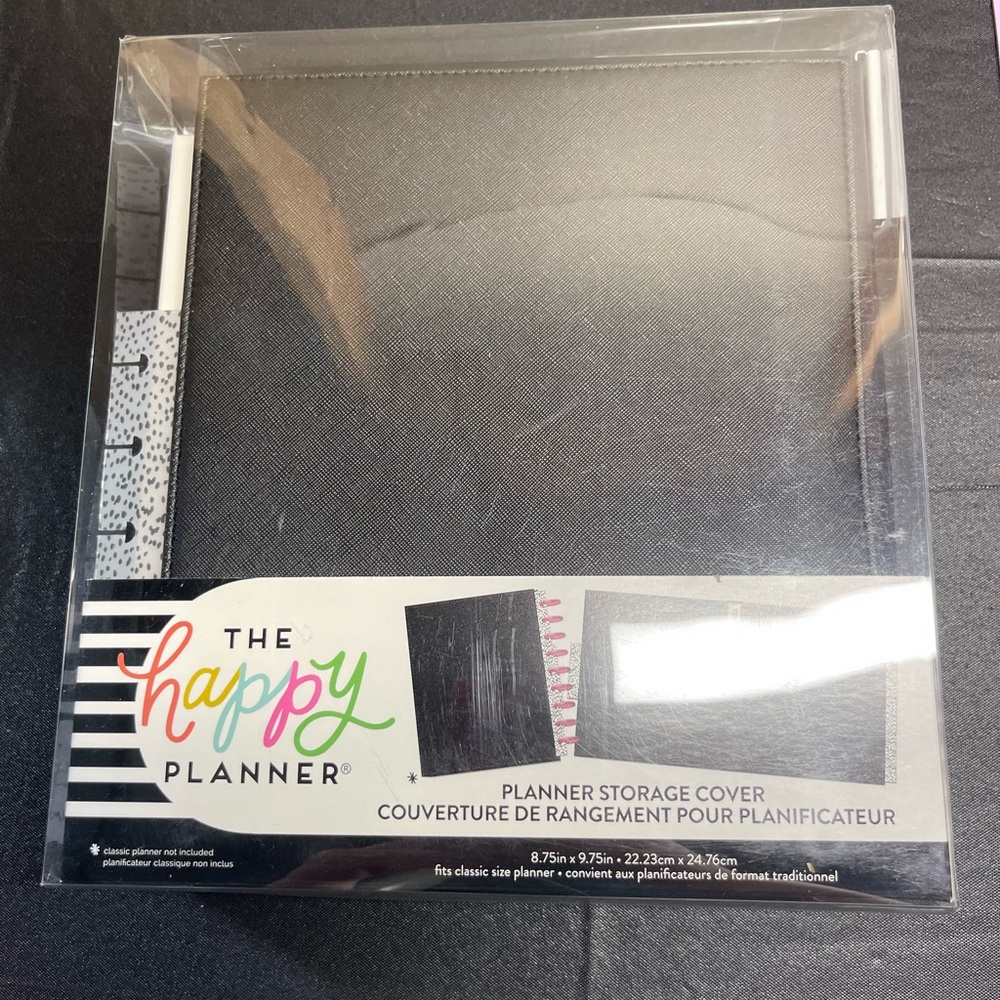 Black and White Planner Storage Cover - Picture 3 of 7